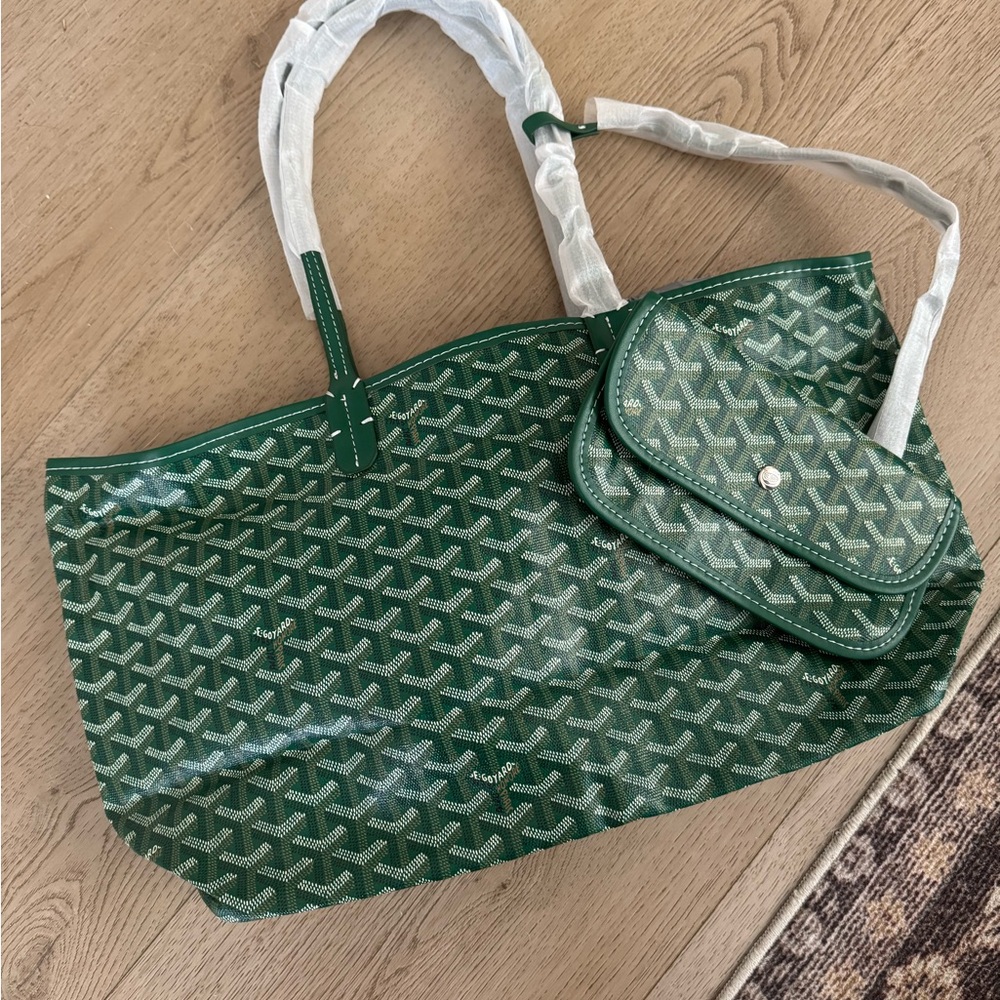 Green Designer Inspired Tote Bag
